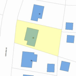 85 Garland Rd, Newton, MA 02459 plot plan