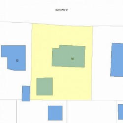 56 Elmore St, Newton, MA 02459 plot plan