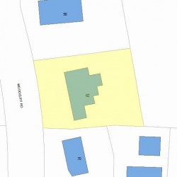 62 Woodcliff Rd, Newton, MA 02461 plot plan