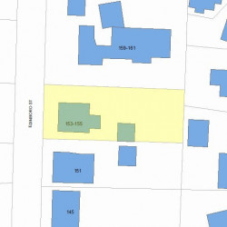 155 Edinboro St, Newton, MA 02460 plot plan