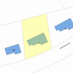 370 Quinobequin Rd, Newton, MA 02468 plot plan