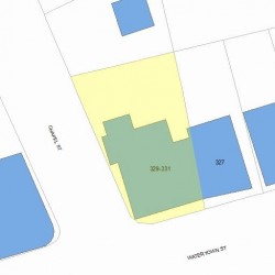 331 Watertown St, Newton, MA 02458 plot plan