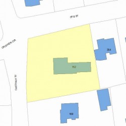 152 Chestnut St, Newton, MA 02465 plot plan