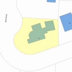 17 Morton Rd, Newton, MA 02459 plot plan