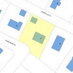 24 Windermere Rd, Newton, MA 02466 plot plan