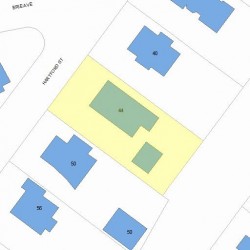 44 Hartford St, Newton, MA 02461 plot plan