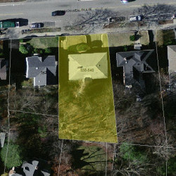 540 Commonwealth Ave, Newton, MA 02459 aerial view