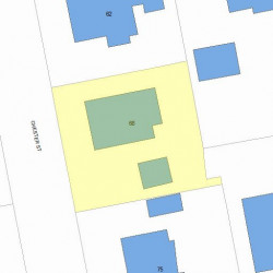 68 Chester St, Newton, MA 02461 plot plan