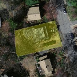 7 Dexter Rd, Newton, MA 02460 aerial view