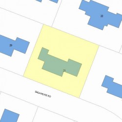 21 Sagamore Rd, Newton, MA 02461 plot plan