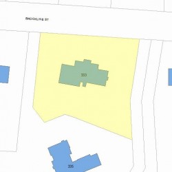 333 Brookline St, Newton, MA 02459 plot plan