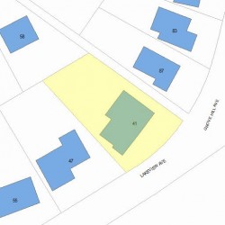 41 Lakeview Ave, Newton, MA 02460 plot plan