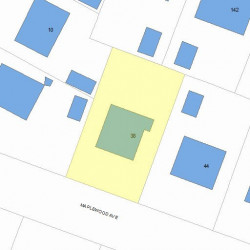 38 Maplewood Ave, Newton, MA 02459 plot plan