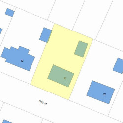 16 King St, Newton, MA 02466 plot plan