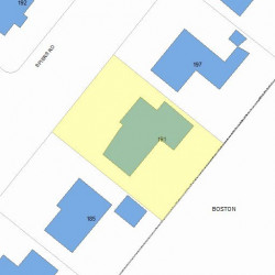 191 Spiers Rd, Newton, MA 02459 plot plan