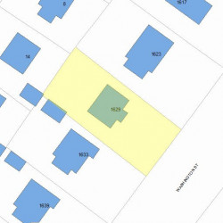 1629 Washington St, Newton, MA 02465 plot plan