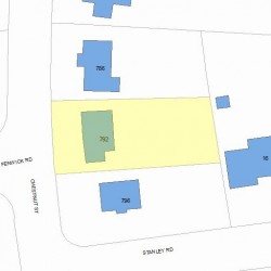 792 Chestnut St, Newton, MA 02468 plot plan