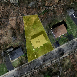 69 Thurston Rd, Newton, MA 02464 aerial view