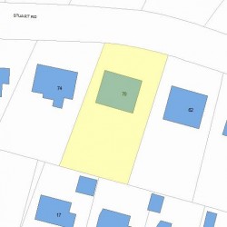 70 Stuart Rd, Newton, MA 02459 plot plan