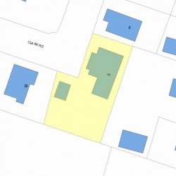 14 Clark Rd, Newton, MA 02465 plot plan