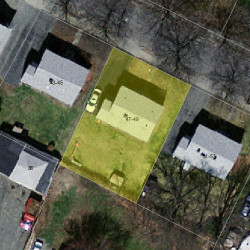 47 Underwood Ave, Newton, MA 02465 aerial view