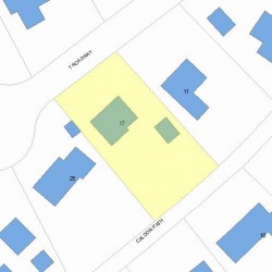 17 Caldon Path, Newton, MA 02459 plot plan