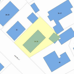 36 Adams St, Newton, MA 02460 plot plan