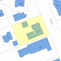 13 Chapel St, Newton, MA 02458 plot plan