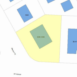 1246 Walnut St, Newton, MA 02461 plot plan