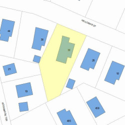 30 Woodbine St, Newton, MA 02466 plot plan