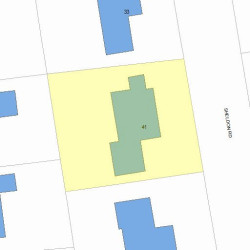 41 Sheldon Rd, Newton, MA 02459 plot plan