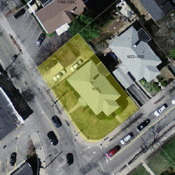 1629 Centre St, Newton, MA 02461 aerial view