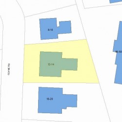 12 Coyne Rd, Newton, MA 02468 plot plan