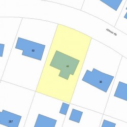 44 Fenno Rd, Newton, MA 02459 plot plan
