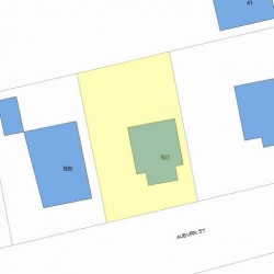 503 Auburn St, Newton, MA 02466 plot plan