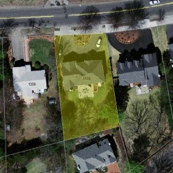 1350 Commonwealth Ave, Newton, MA 02465 aerial view