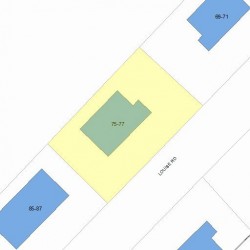 75 Louise Rd, Boston, MA 02467 plot plan