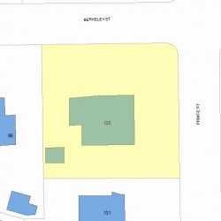 125 Prince St, Newton, MA 02465 plot plan