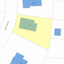 46 Rockledge Rd, Newton, MA 02461 plot plan