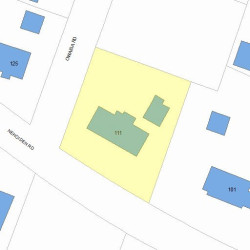 111 Nehoiden Rd, Newton, MA 02468 plot plan