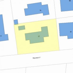 67 Pelham St, Newton, MA 02459 plot plan