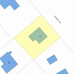 53 Deforest Rd, Newton, MA 02462 plot plan