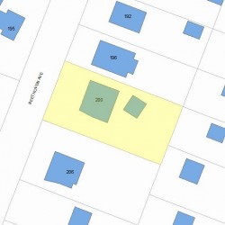 200 Beethoven Ave, Newton, MA 02468 plot plan