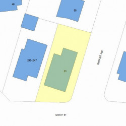 61 Bridges Ave, Newton, MA 02460 plot plan