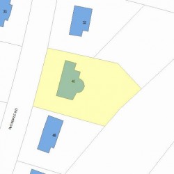 40 Avondale Rd, Newton, MA 02459 plot plan