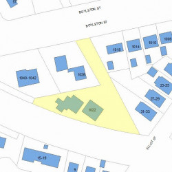 1024 Boylston St, Newton, MA 02461 plot plan