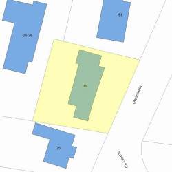 69 Langdon St, Newton, MA 02458 plot plan