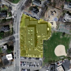 492 Waltham St, Newton, MA 02465 aerial view