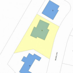 9 Beverly Rd, Newton, MA 02461 plot plan