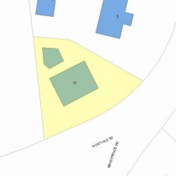 19 Montvale Rd, Newton, MA 02459 plot plan